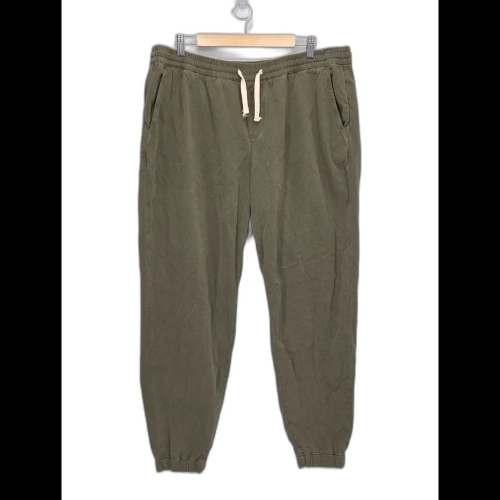 New Marine Layer Saturday Jogger Pants Mens XXL Deep Lichen Olive Athletic Fit